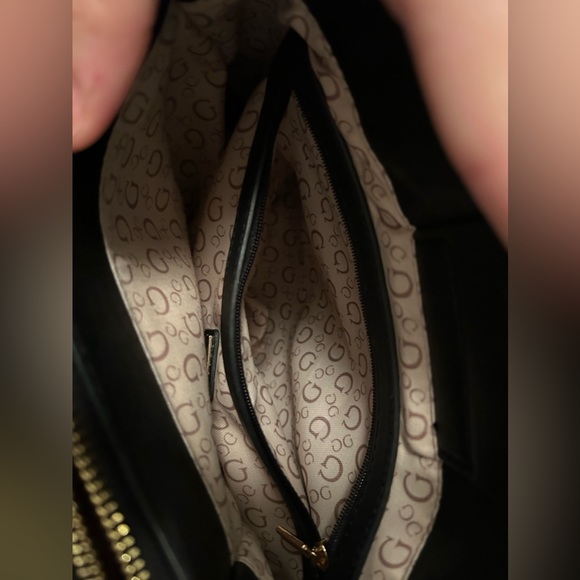 Guess Black Satchel Handbag - Picture 6 of 9